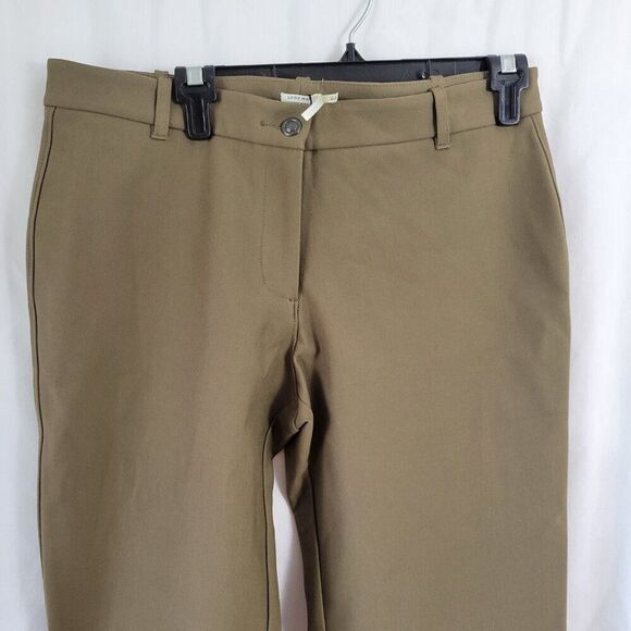 NEW Leon Max Studio Size 10 Pants Career Dressy Limited Ed. Lined dark tan NWT - Picture 1 of 10